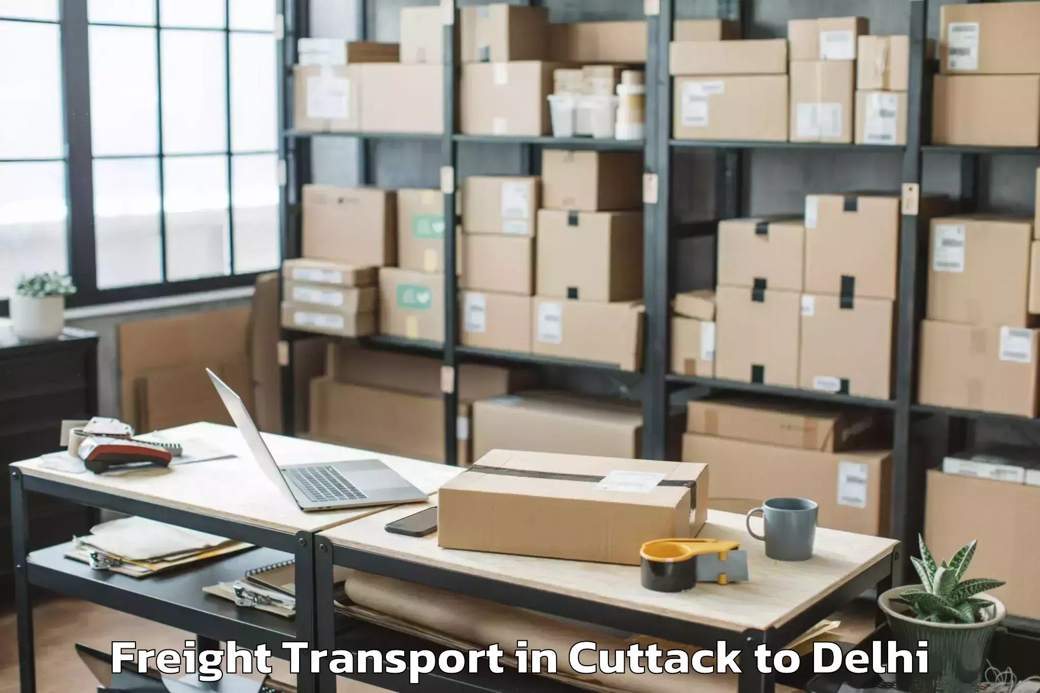 Leading Cuttack to D Mall Rohini Freight Transport Provider